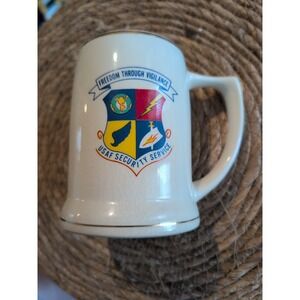 Stein Ceramic Freedom Through Vigilance USAF Security Svc